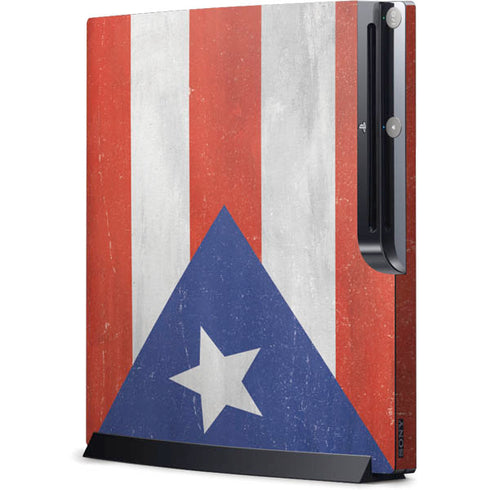 Puerto Rico Flag Distressed Playstation 3 & PS3 Slim Skin